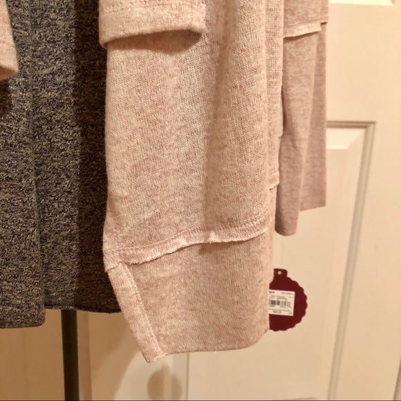 NWT MEDIUM HEATHERED PINK SUPER SOFT CARDIGAN - Picture 2 of 4